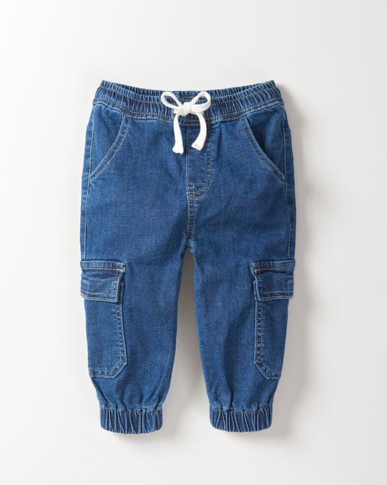 Baby fashion denim joggers