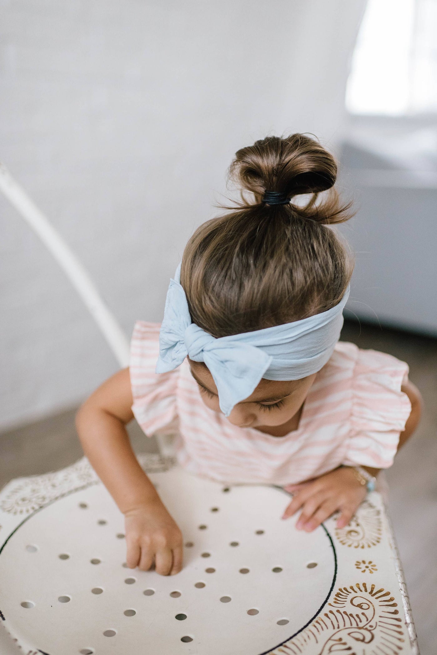 Baby Bling Bows The Knot Headwrap: Sky Light Blue