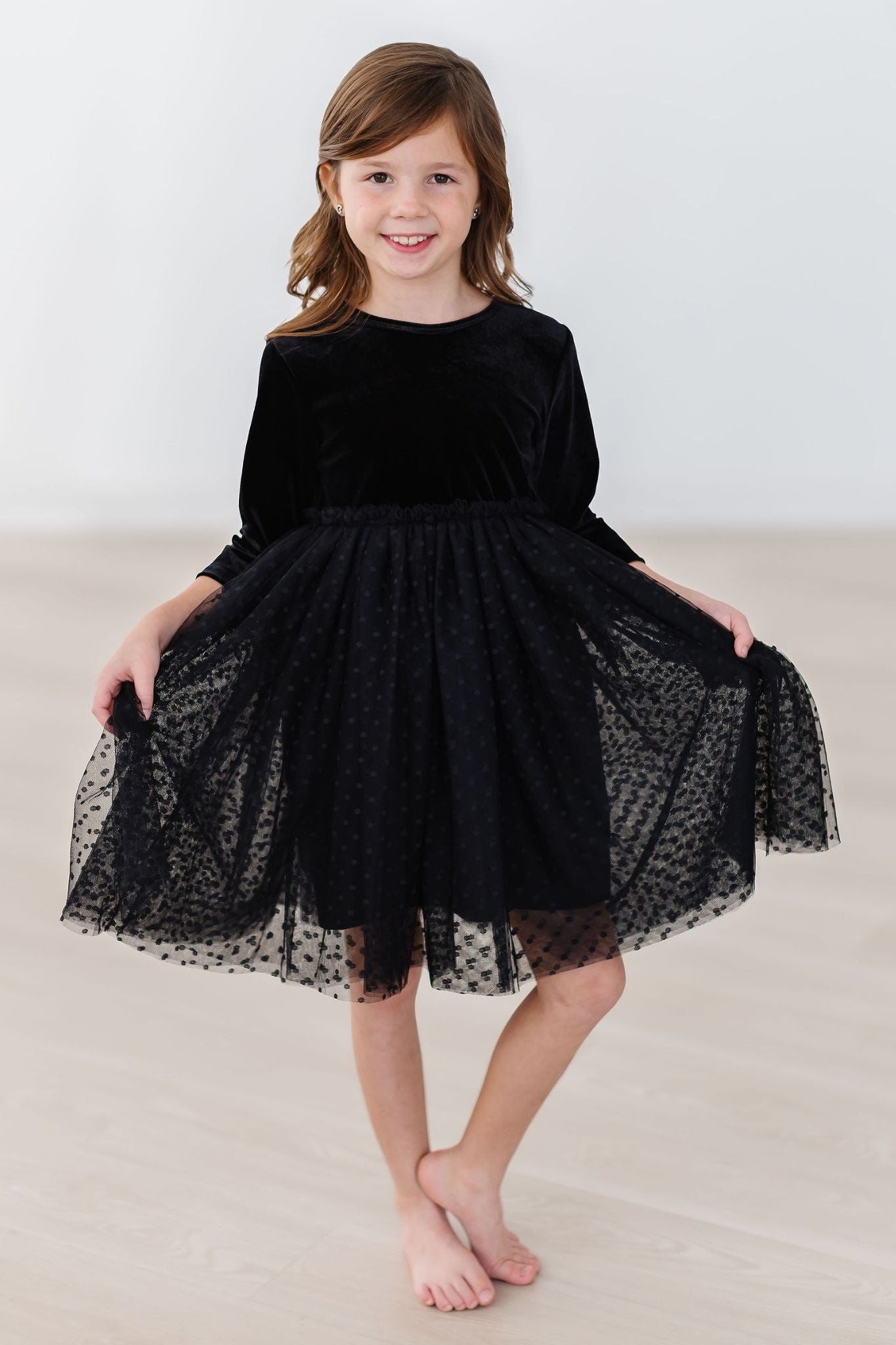 Mila & Rose:  Black Velvet Tutu Dress