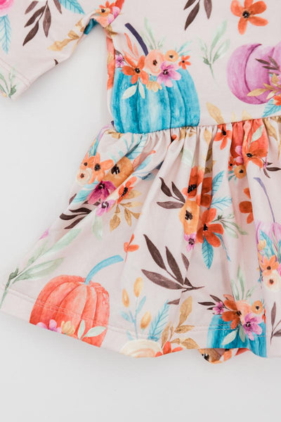 Mila & Rose:  Harvest Blooms Twirl Bodysuit