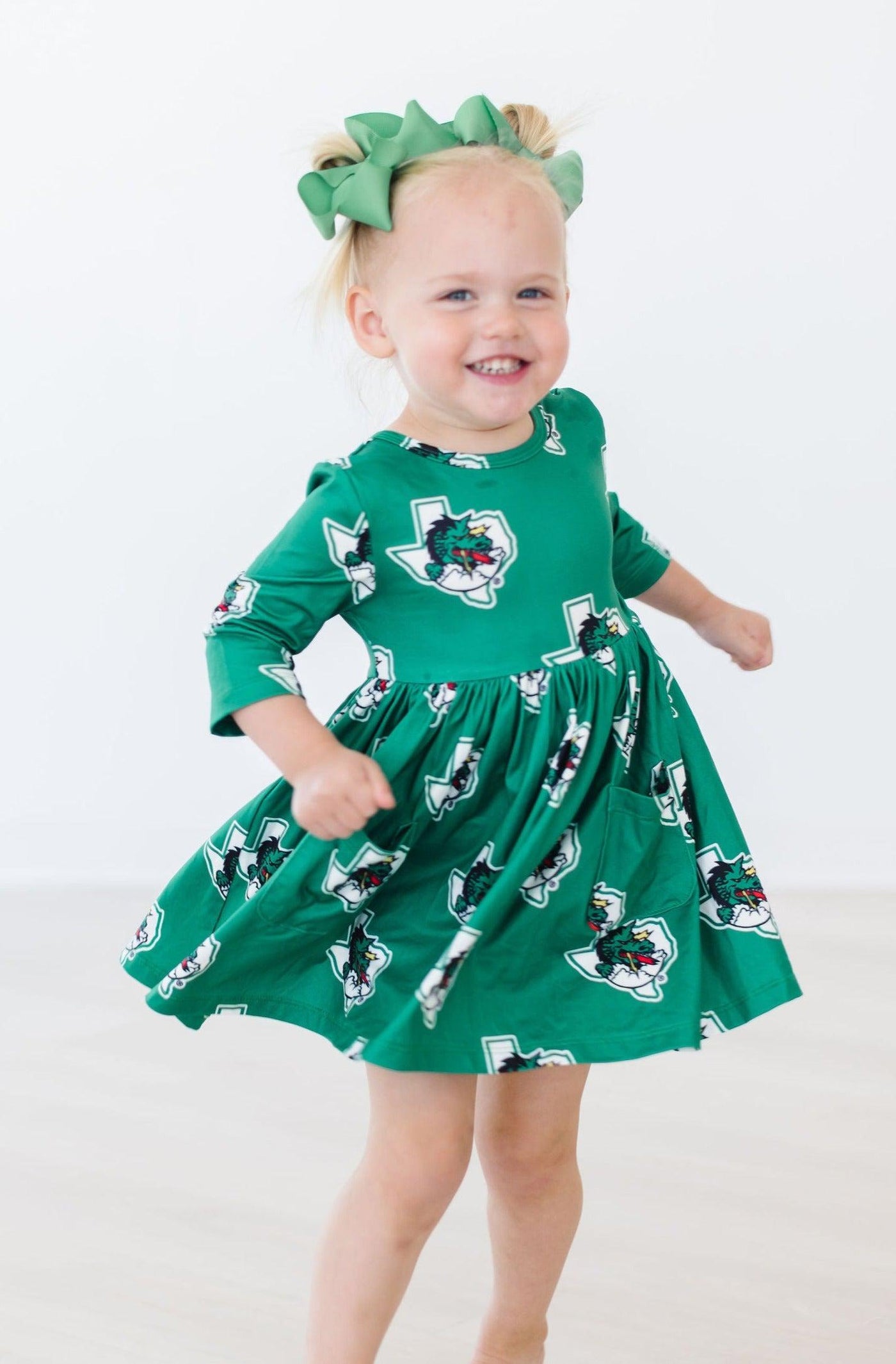 Mila & Rose:  Southlake Carroll Dragons Pocket Twirl Dress