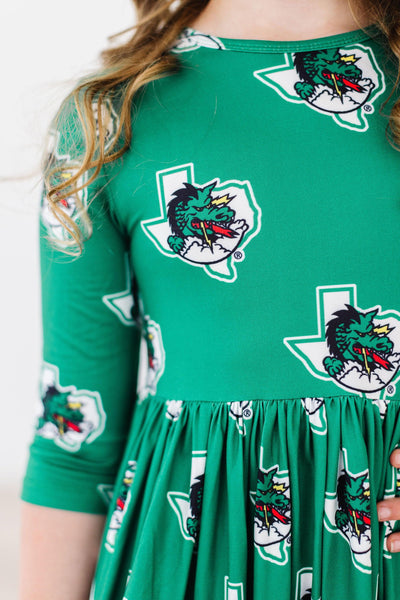 Mila & Rose:  Southlake Carroll Dragons Pocket Twirl Dress