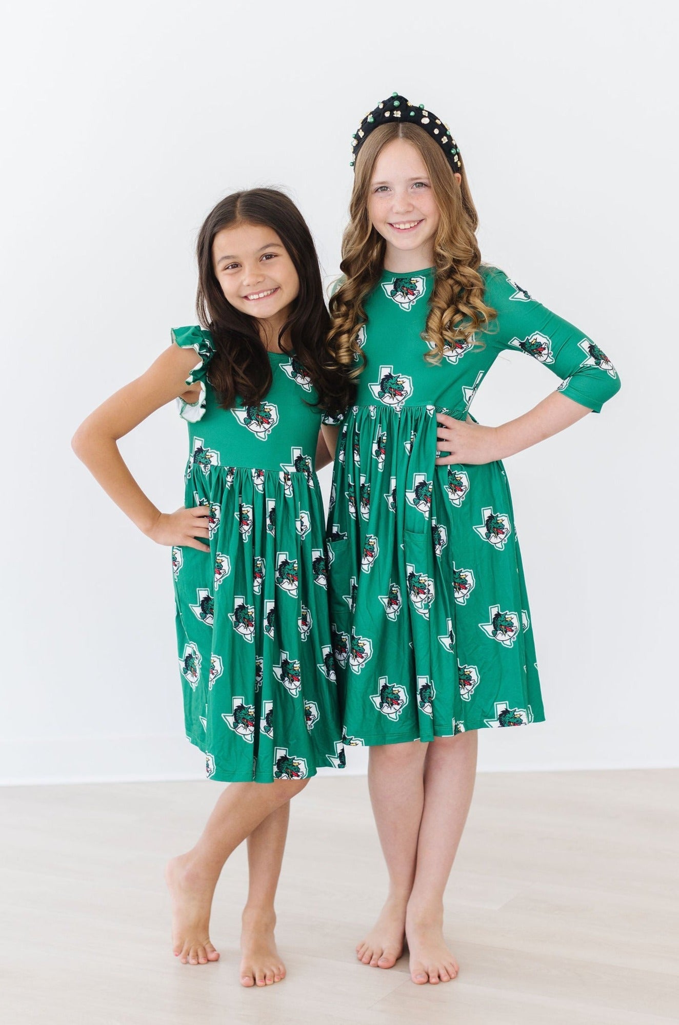 Mila & Rose:  Southlake Carroll Dragons Pocket Twirl Dress