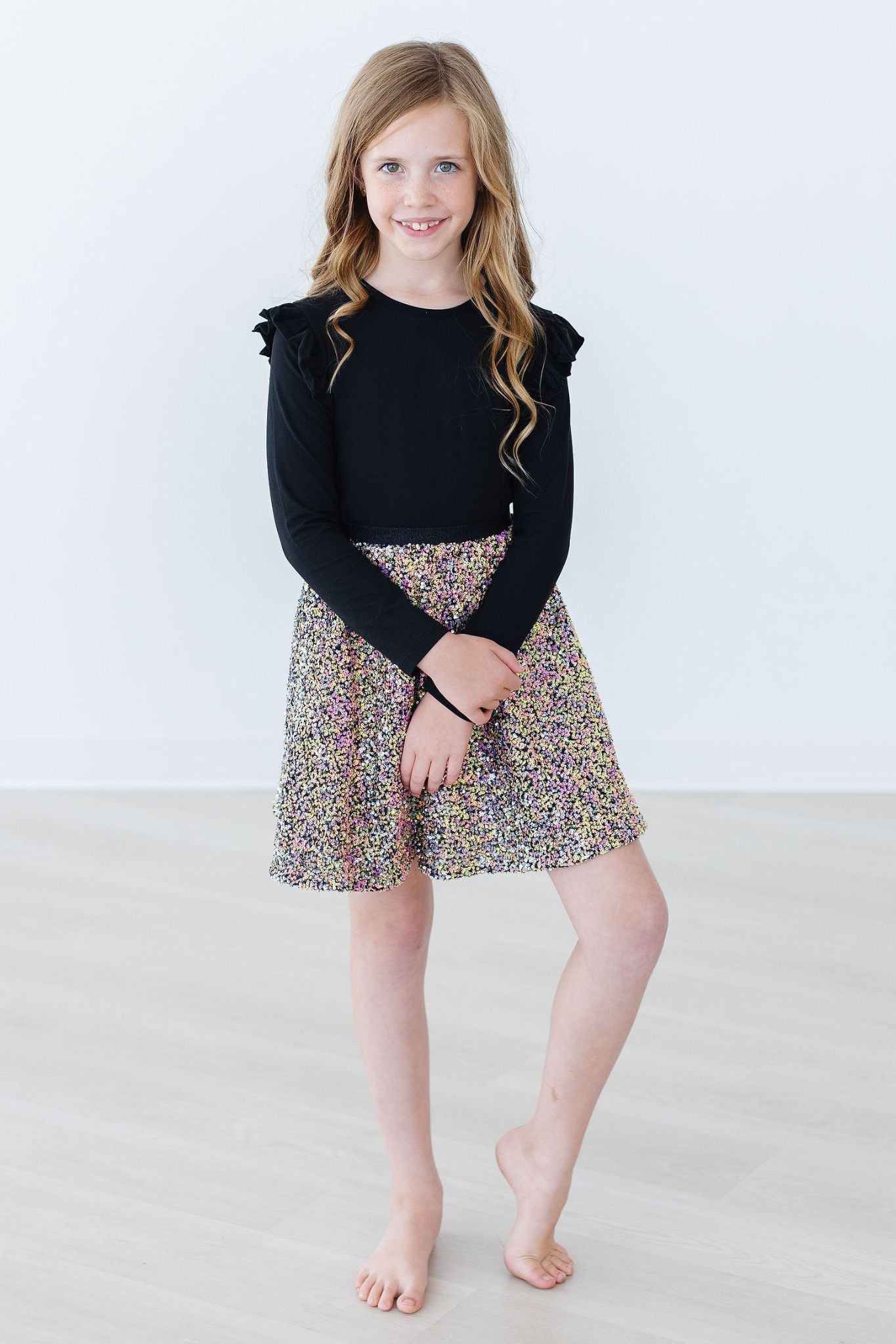 Mila & Rose:  SALE Rainbow Sequin Twirl Skirt