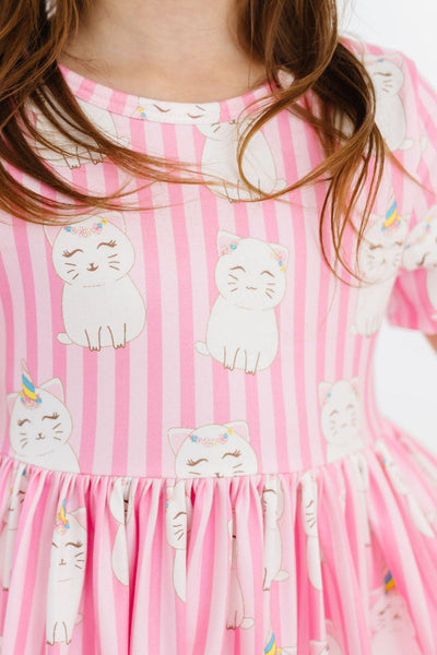 Mila & Rose:  Kittycorn S/S Pocket Twirl Dress