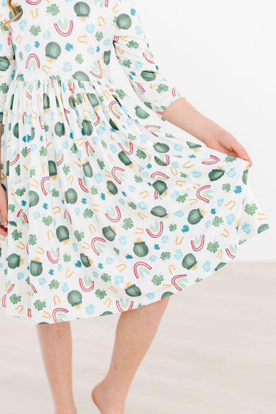 Mila & Rose:  Luck of the Irish Pocket Twirl Dress