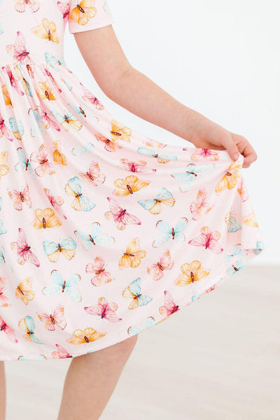 Mila & Rose:  Butterfly Kisses S/S Pocket Twirl Dress