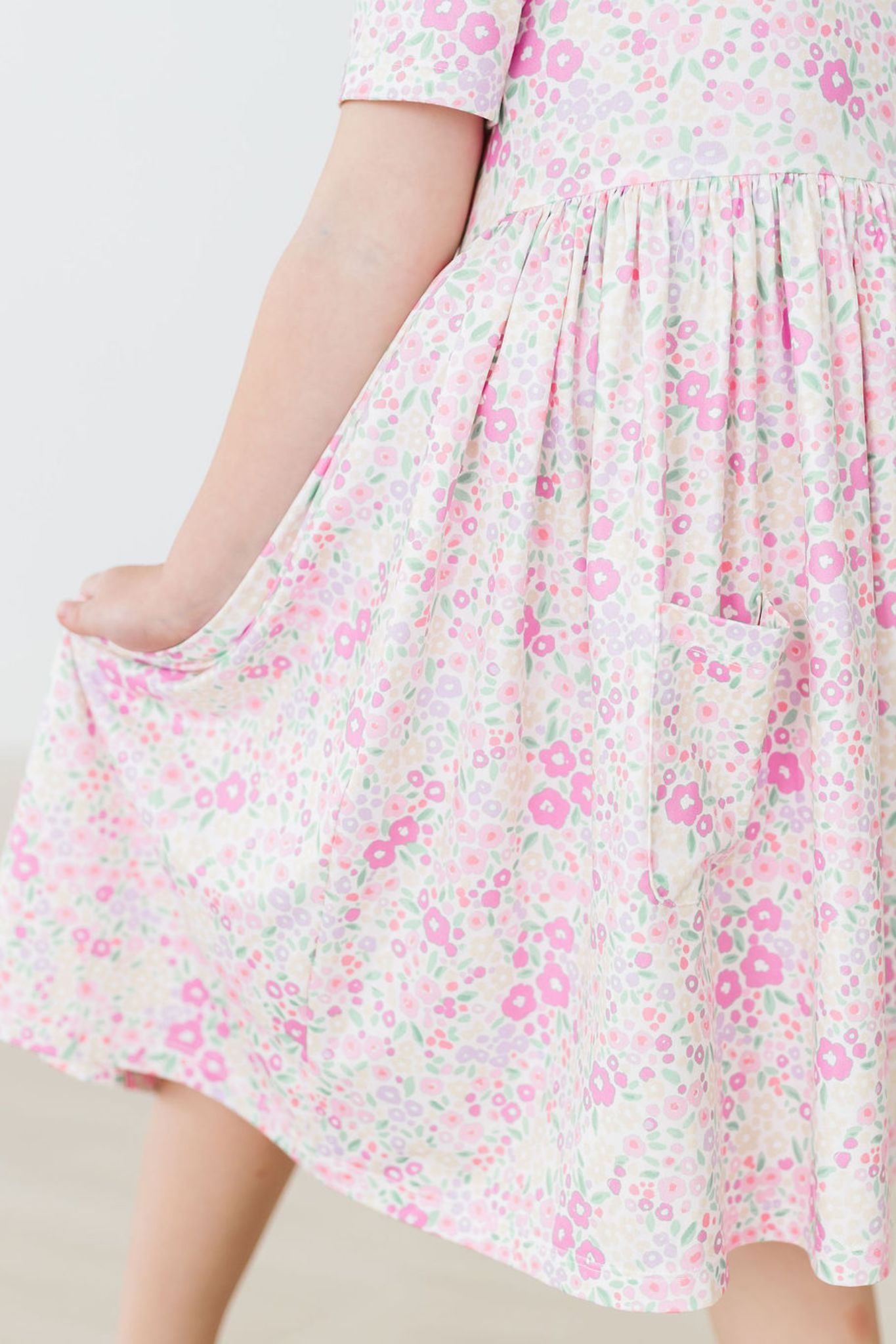 Mila & Rose:  Blooming Beauty S/S Pocket Twirl Dress