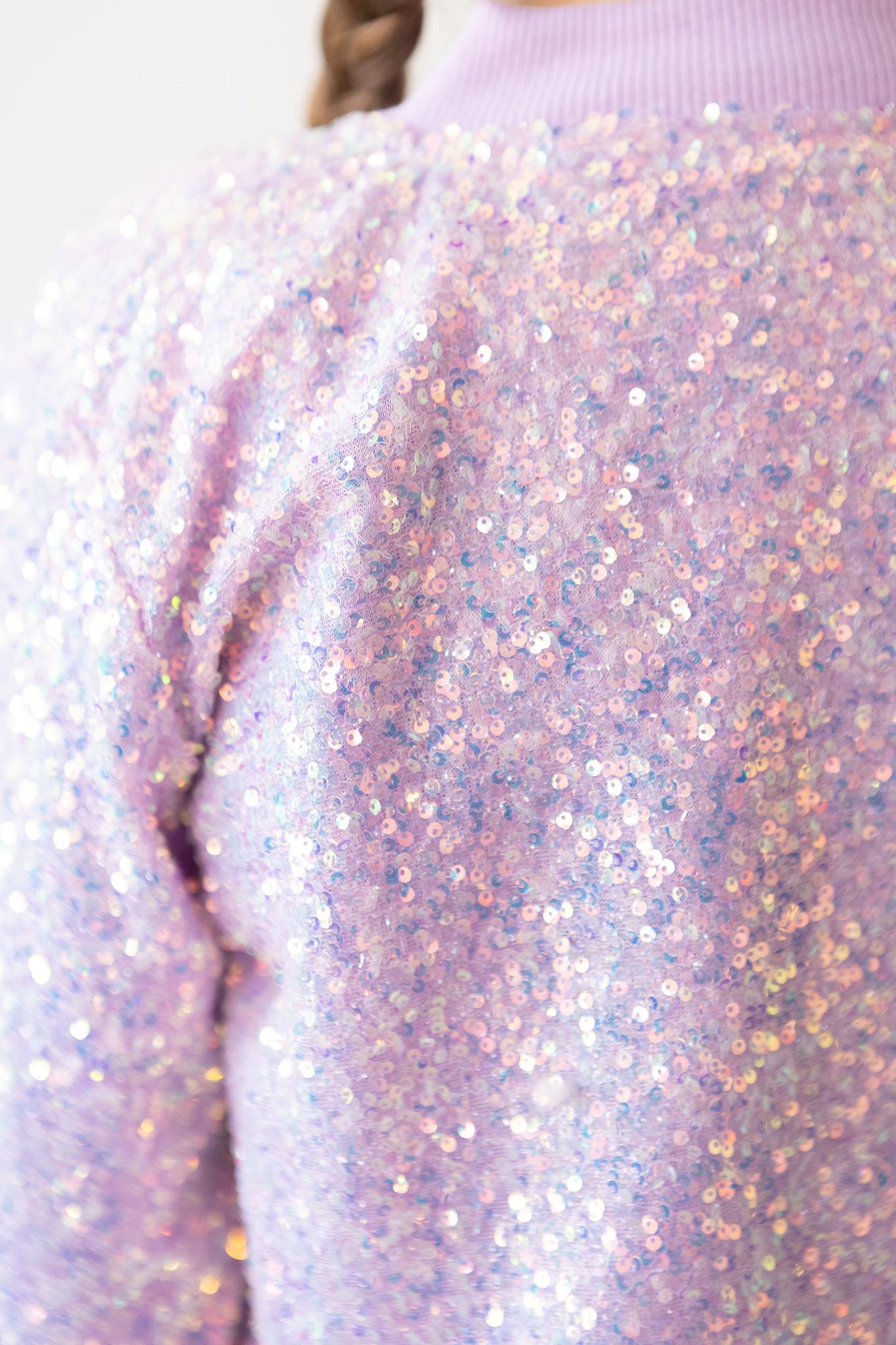 Mila & Rose:  Lavender Sequin Jacket