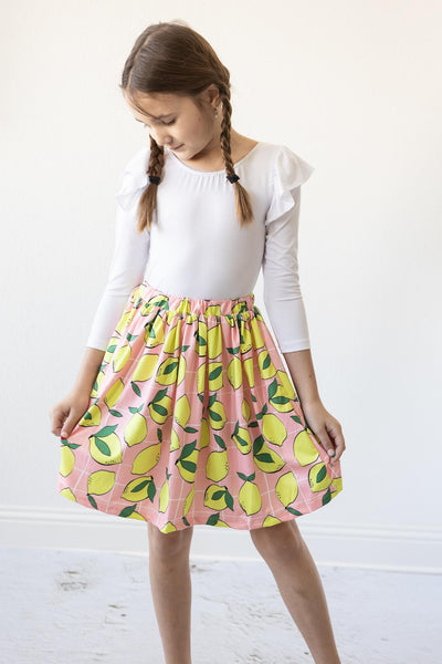 Mila & Rose:  SALE When Life Gives You Lemons Twirl Skirt