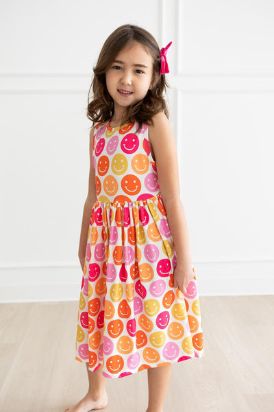 Mila & Rose:  Don't Worry, Be Hippy Tank Twirl Dress