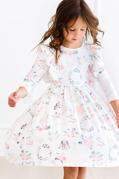 Mila & Rose:  Flower Girl Ruffle Twirl Dress