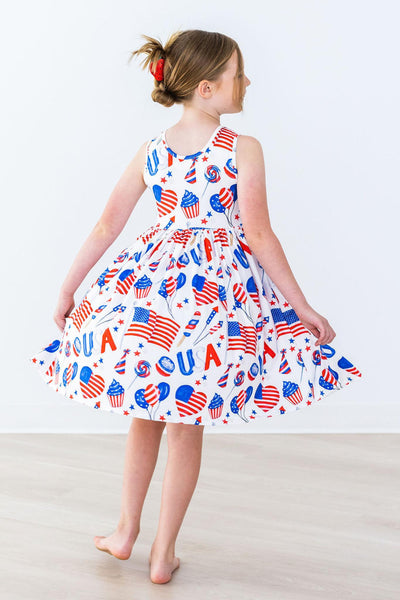 Mila & Rose:  Party in the USA Tank Twirl Dress