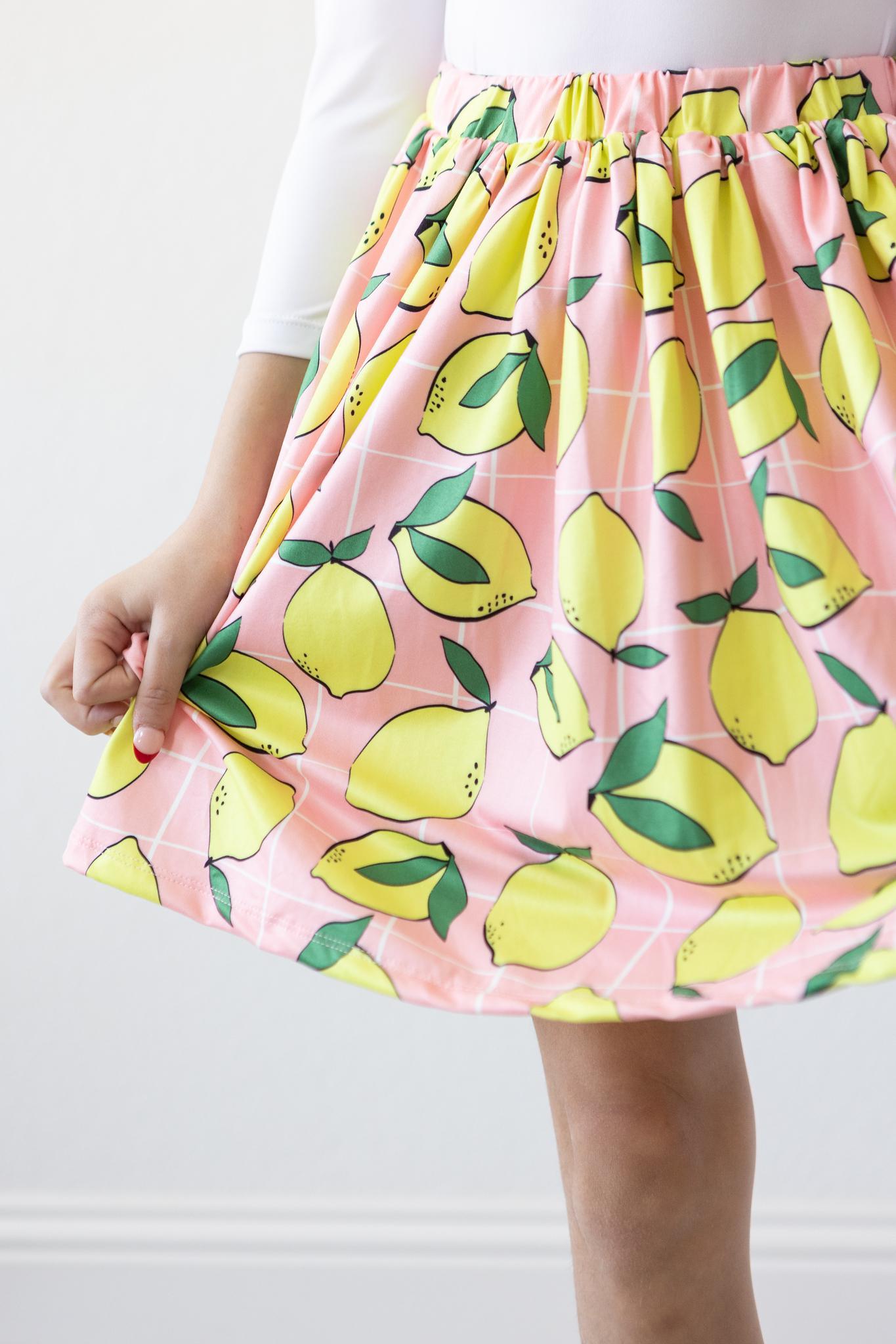 Mila & Rose:  SALE When Life Gives You Lemons Twirl Skirt