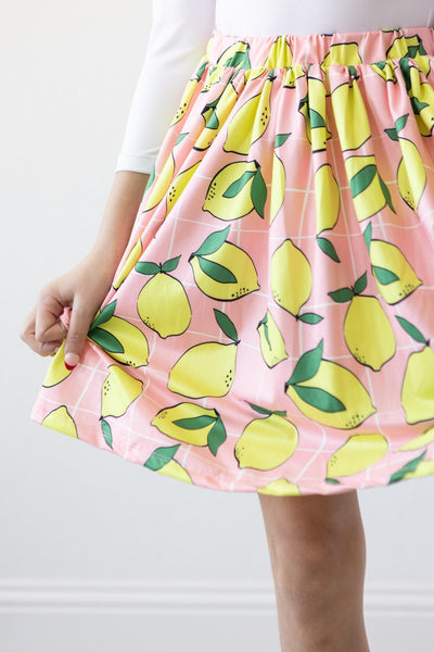 Mila & Rose:  SALE When Life Gives You Lemons Twirl Skirt