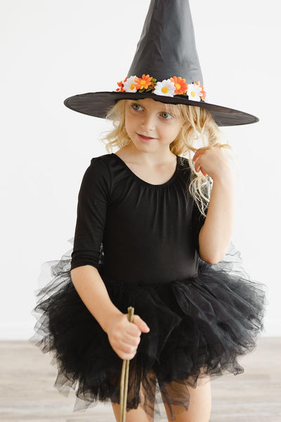 Mila & Rose:  Black 3/4 Tutu Leotard