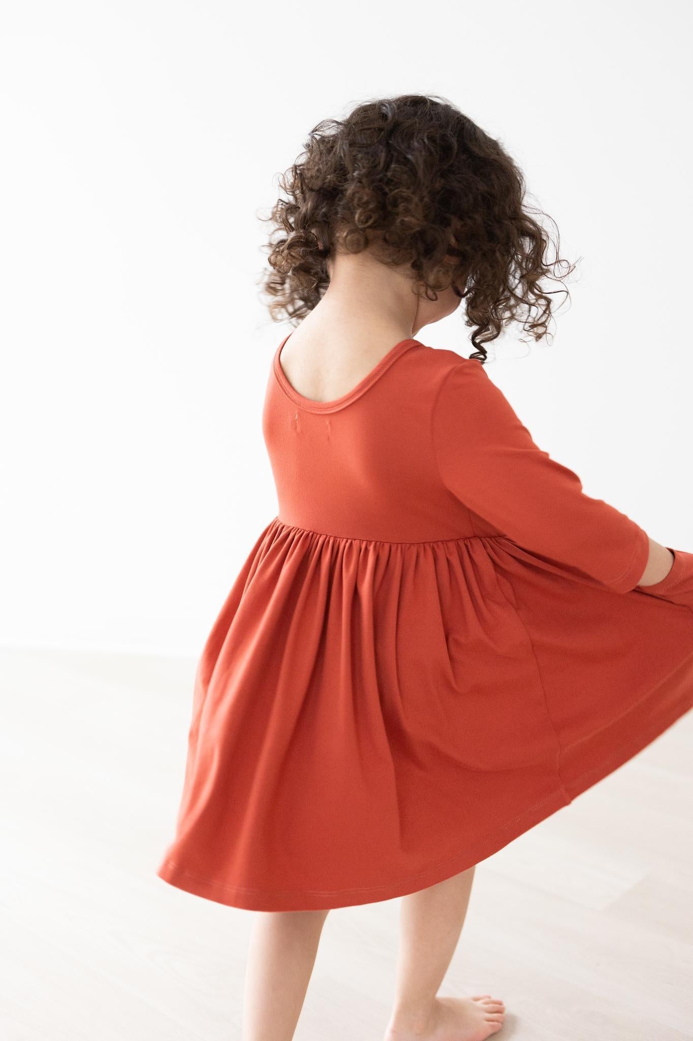 Mila & Rose:  Pumpkin Spice Pocket Twirl Dress