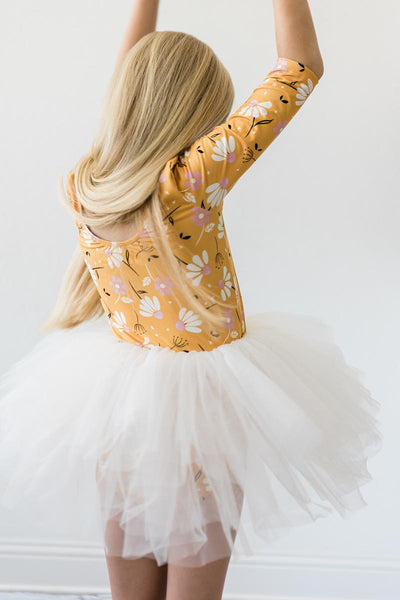 Mila & Rose:  Dandelions in Fall 3/4 Tutu Leotard