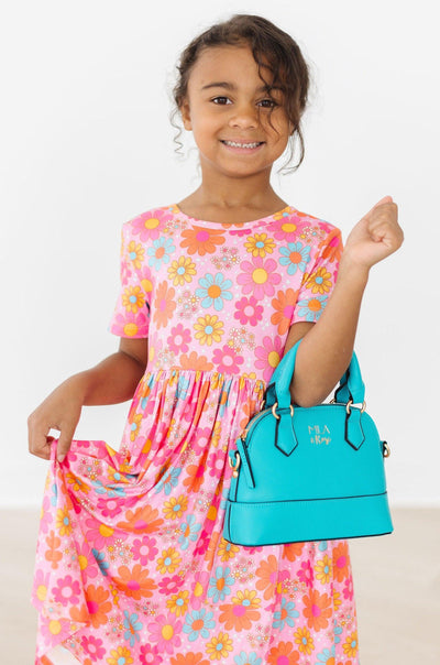 Mila & Rose:  Caribbean Blue Girl's Crossbody Purse