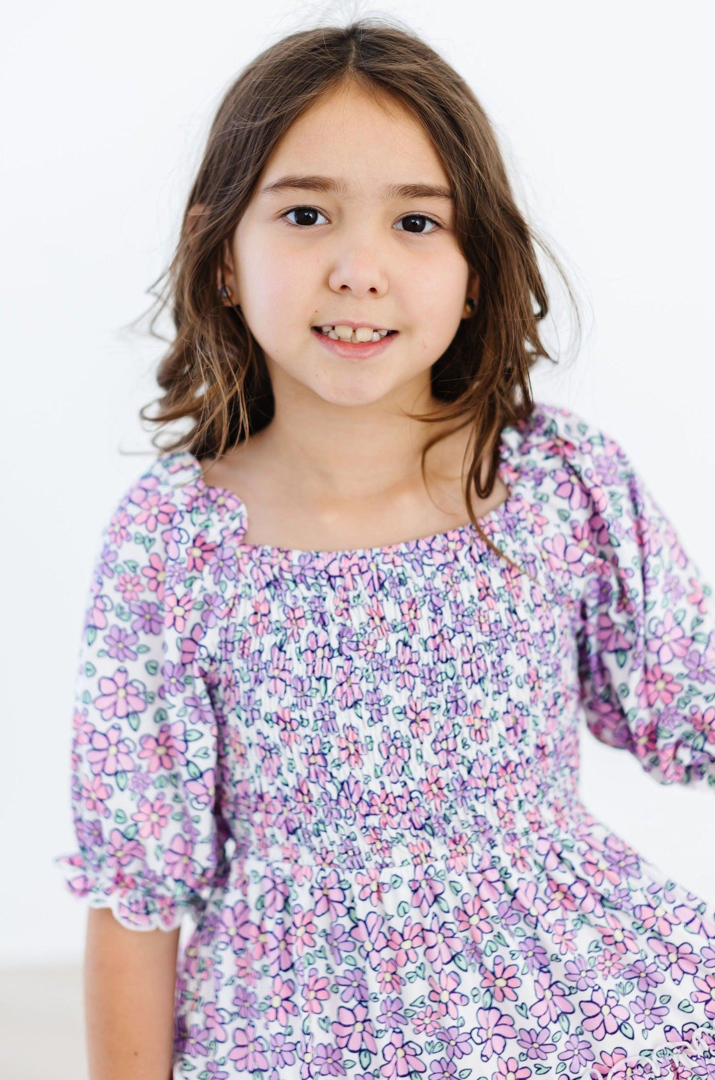 Mila & Rose:  Lovely Lavender Smocked Ruffle Dress