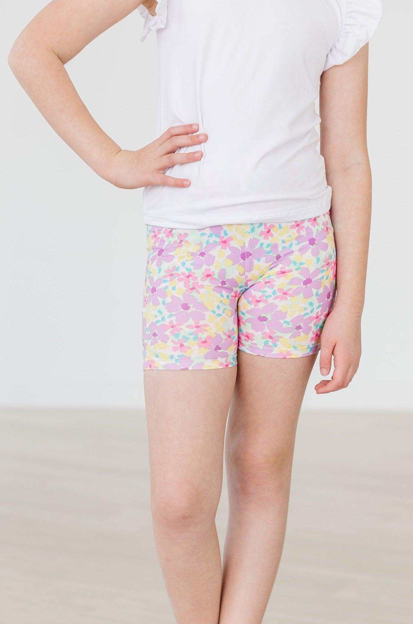 Mila & Rose:  Summer Watercolor Twirl Shorts