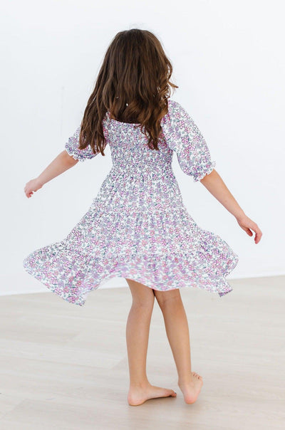 Mila & Rose:  Lovely Lavender Smocked Ruffle Dress