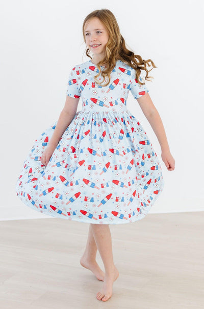 Mila & Rose:  Proudly Patriotic S/S Pocket Twirl Dress