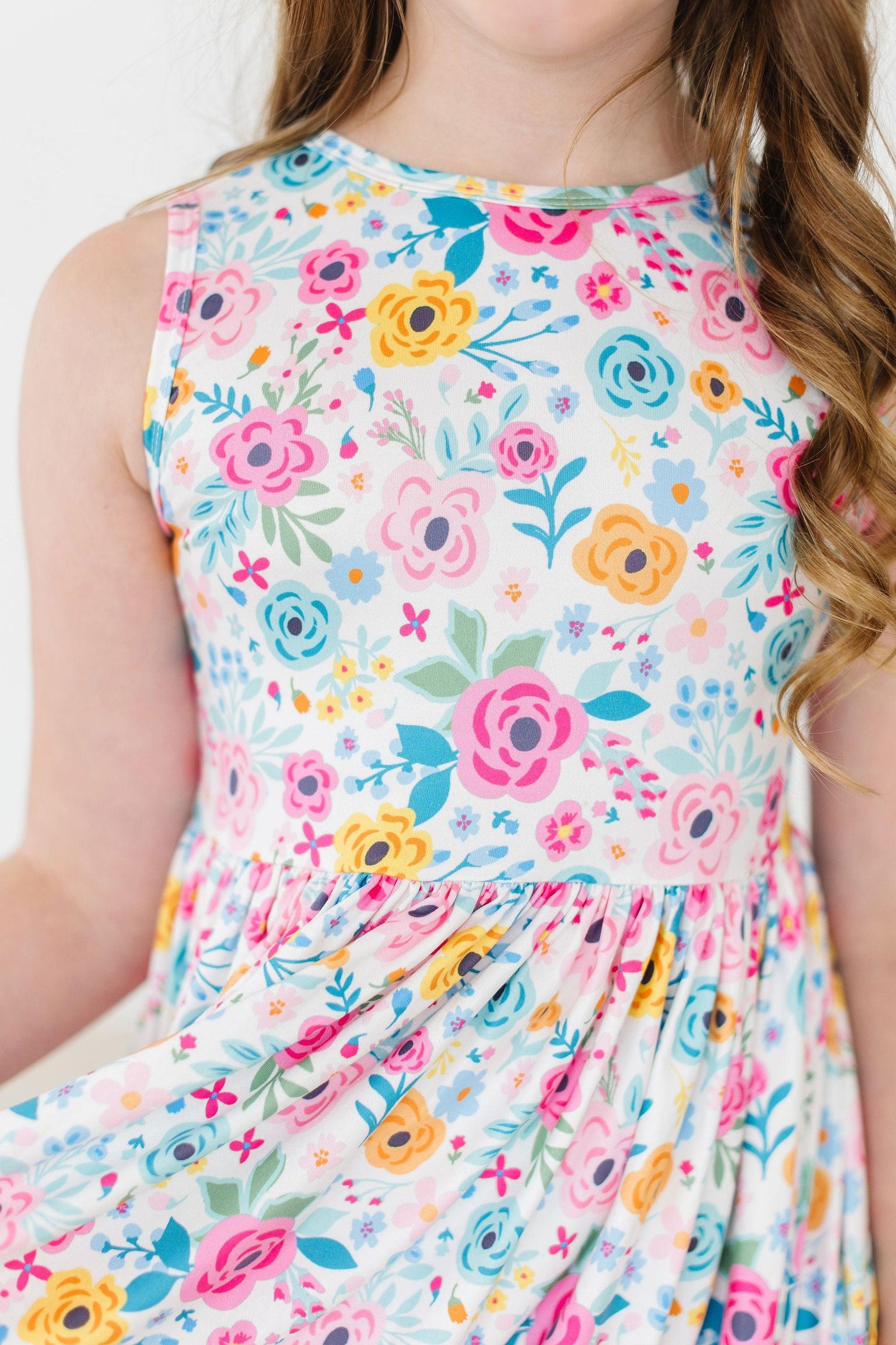 Mila & Rose:  Sunshine Blooms Tank Twirl Dress