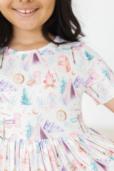 Mila & Rose:  Happy Camper S/S Pocket Twirl Dress