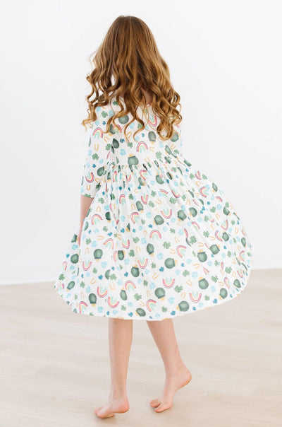 Mila & Rose:  Luck of the Irish Pocket Twirl Dress