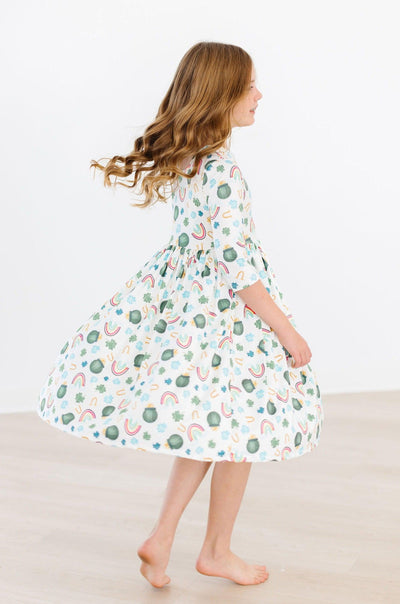 Mila & Rose:  Luck of the Irish Pocket Twirl Dress