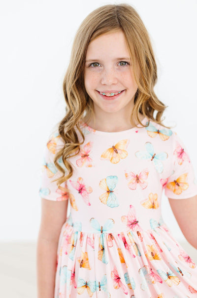 Mila & Rose:  Butterfly Kisses S/S Pocket Twirl Dress