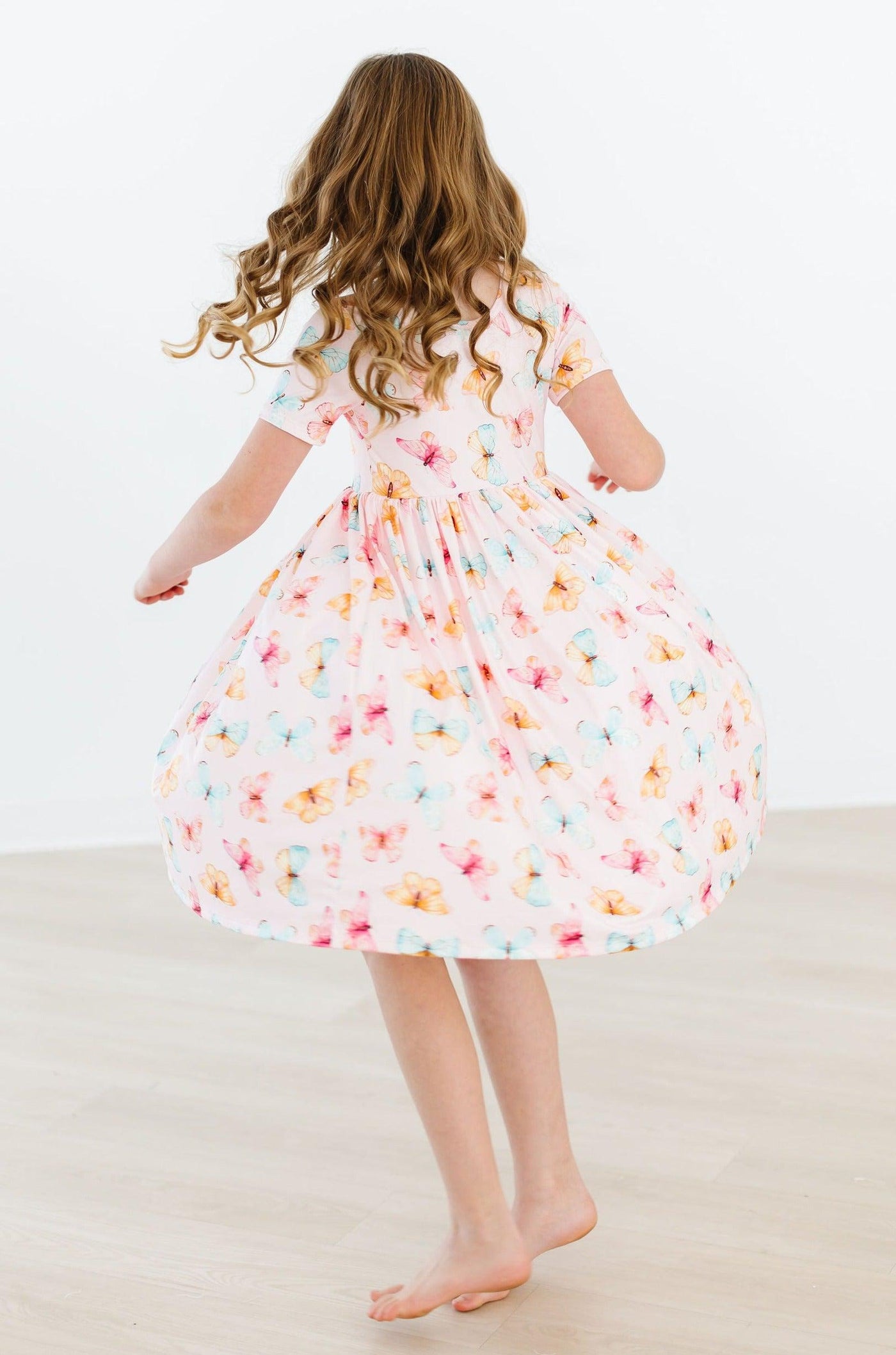 Mila & Rose:  Butterfly Kisses S/S Pocket Twirl Dress