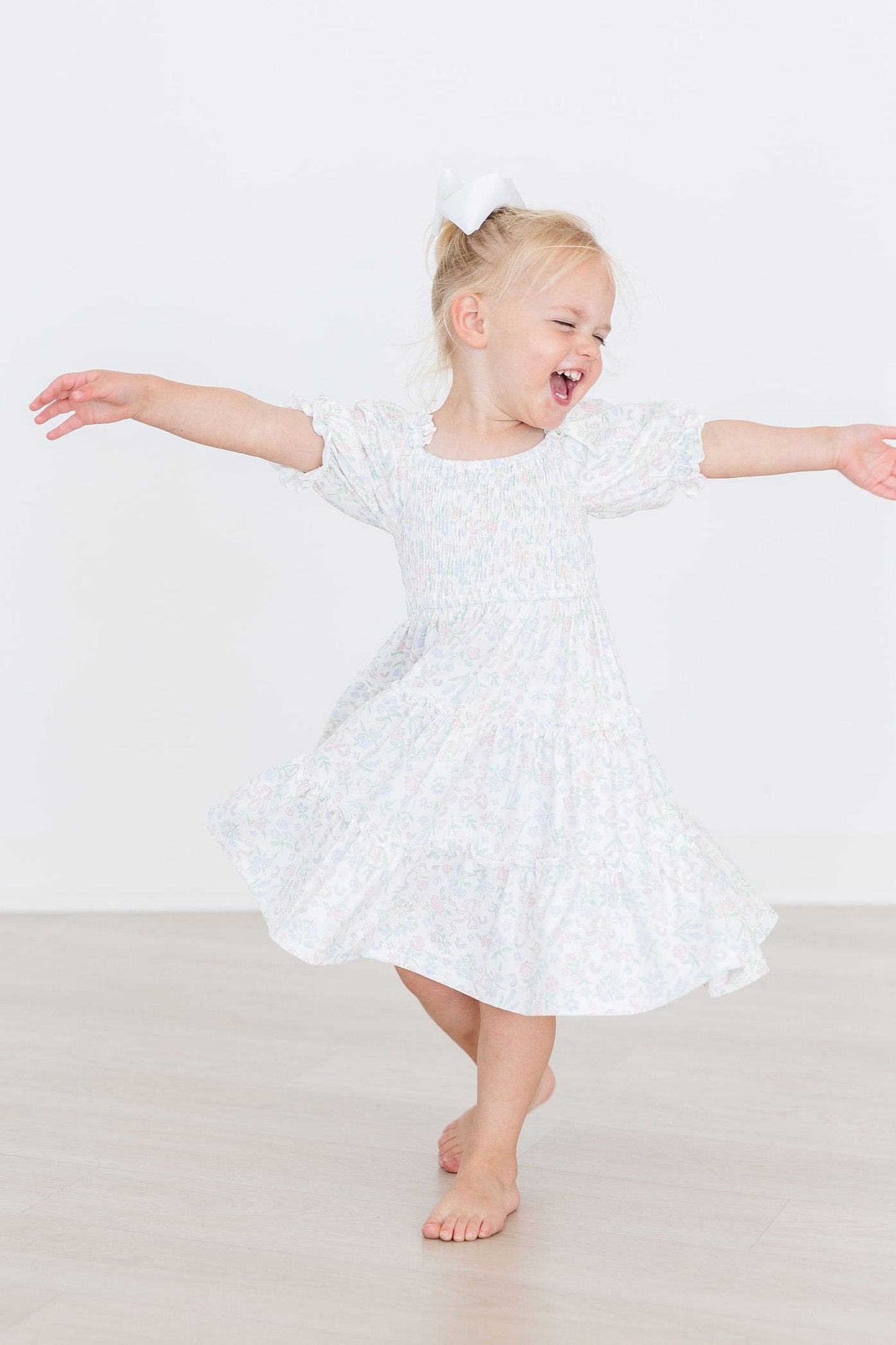 Mila & Rose:  Cloud 9 Smocked Ruffle Dress