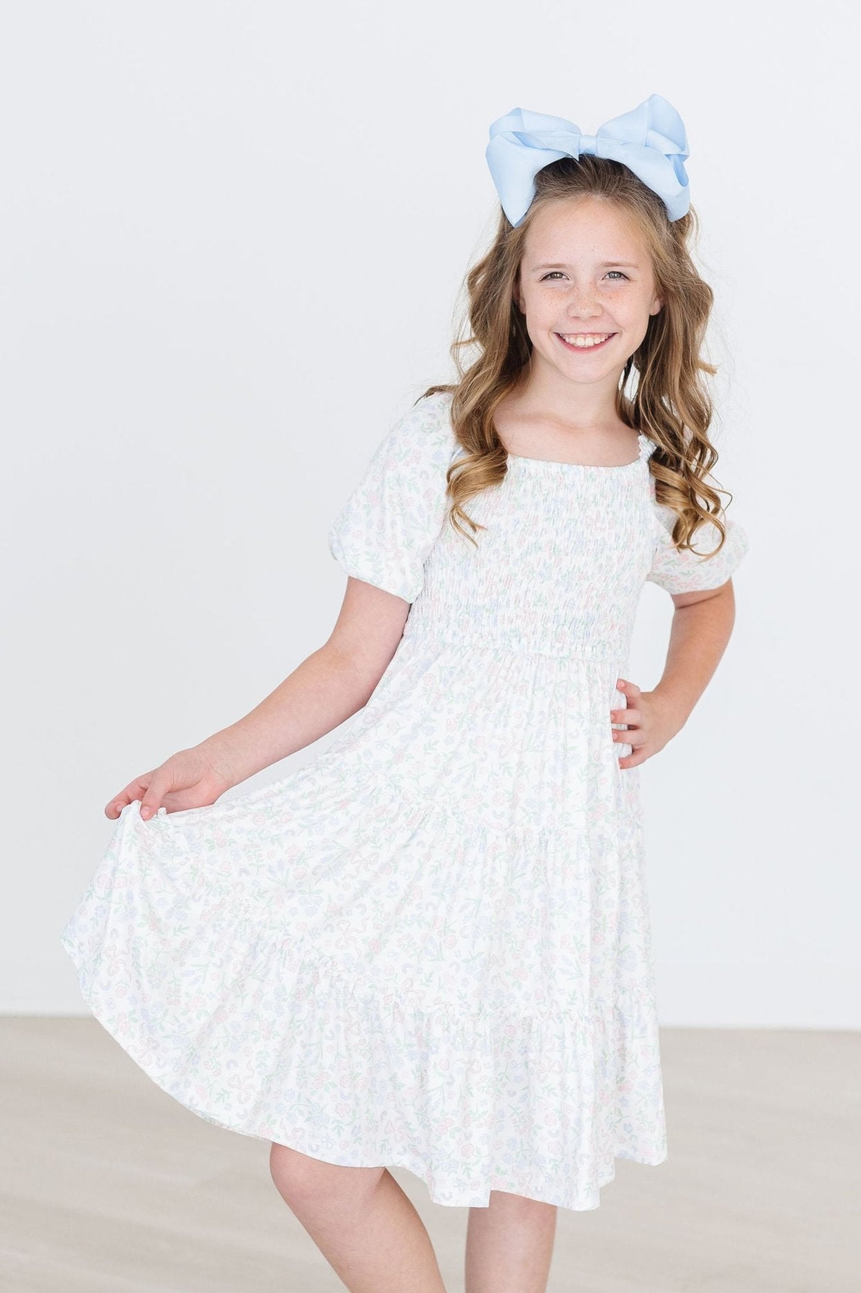 Mila & Rose:  Cloud 9 Smocked Ruffle Dress