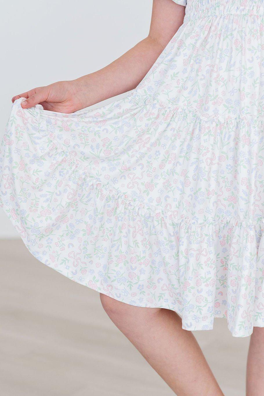 Mila & Rose:  Cloud 9 Smocked Ruffle Dress