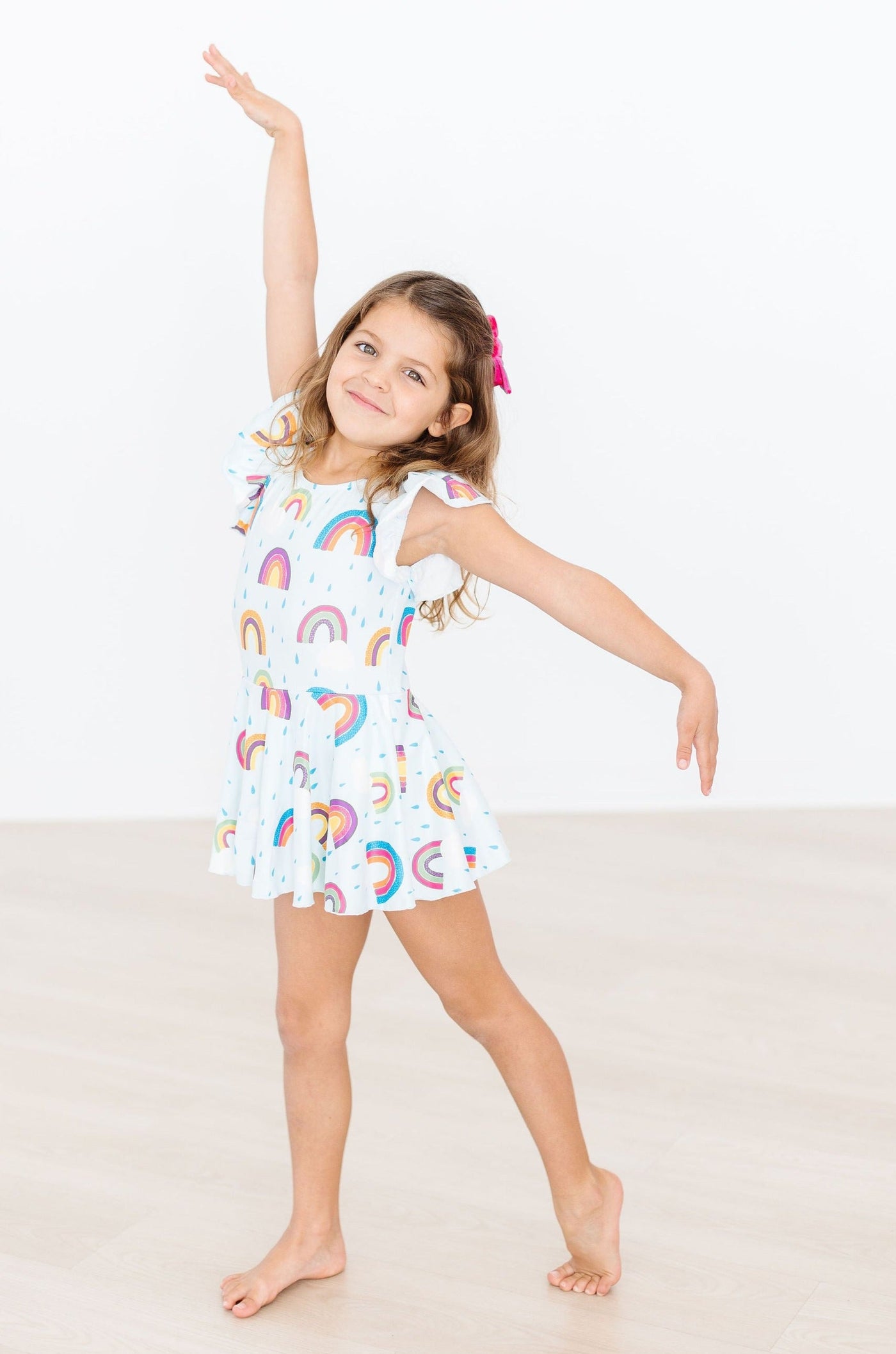 Mila & Rose:  April Showers S/S Twirl Leotard