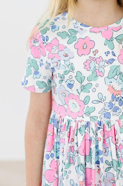 Mila & Rose:  Hydrangea S/S Pocket Twirl Dress