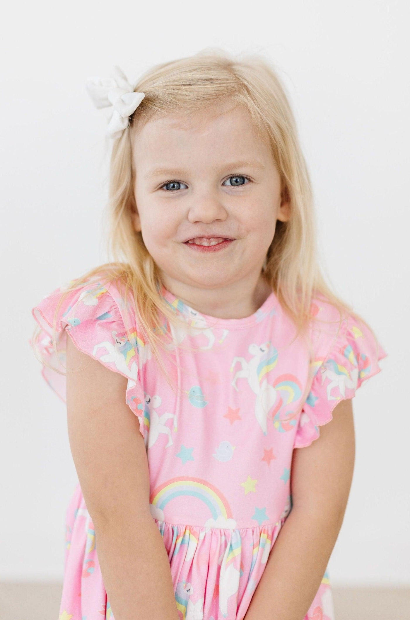 Mila & Rose:  My Little Unicorn Flutter Sleeve Twirl Dress