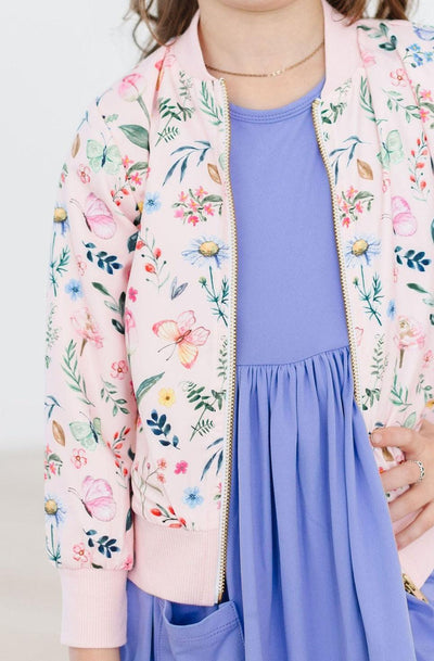 Mila & Rose:  Butterfly Meadows Satin Jacket