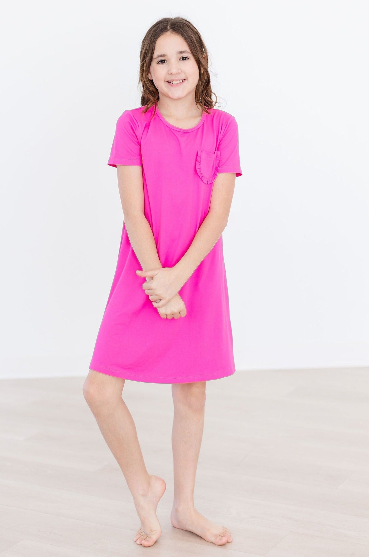 Mila & Rose:  Hot Pink T-Shirt Dress