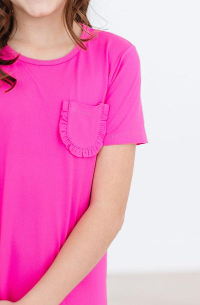 Mila & Rose:  Hot Pink T-Shirt Dress