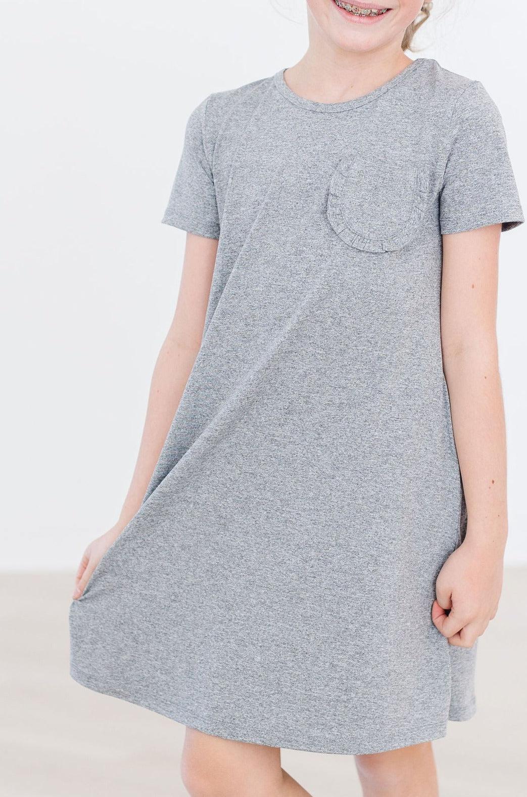 Mila & Rose:  Heather Gray T-Shirt Dress