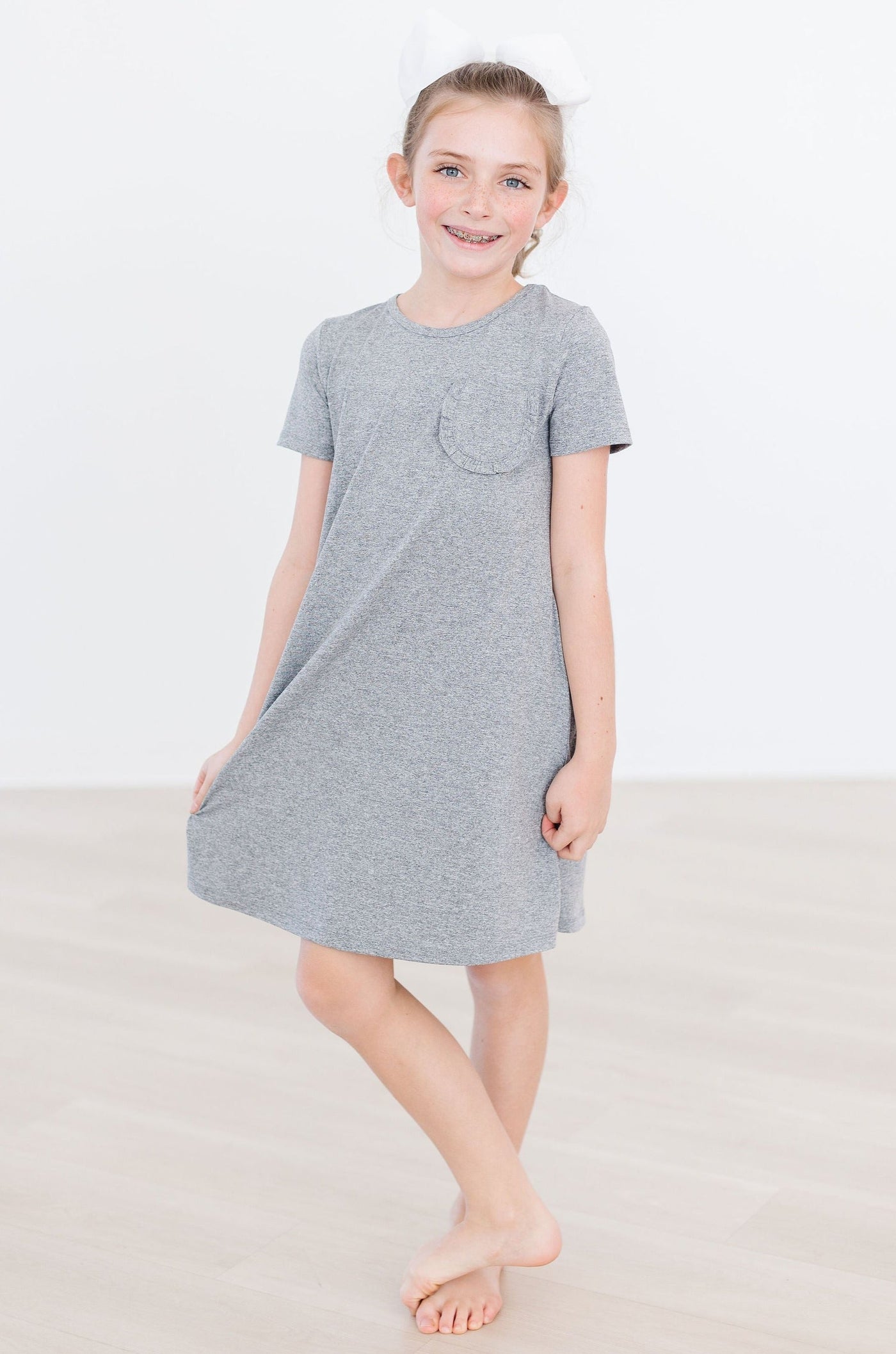 Mila & Rose:  Heather Gray T-Shirt Dress