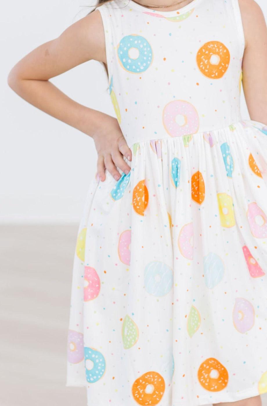 Mila & Rose:  SALE Sprinkle Donut Tank Twirl Dress