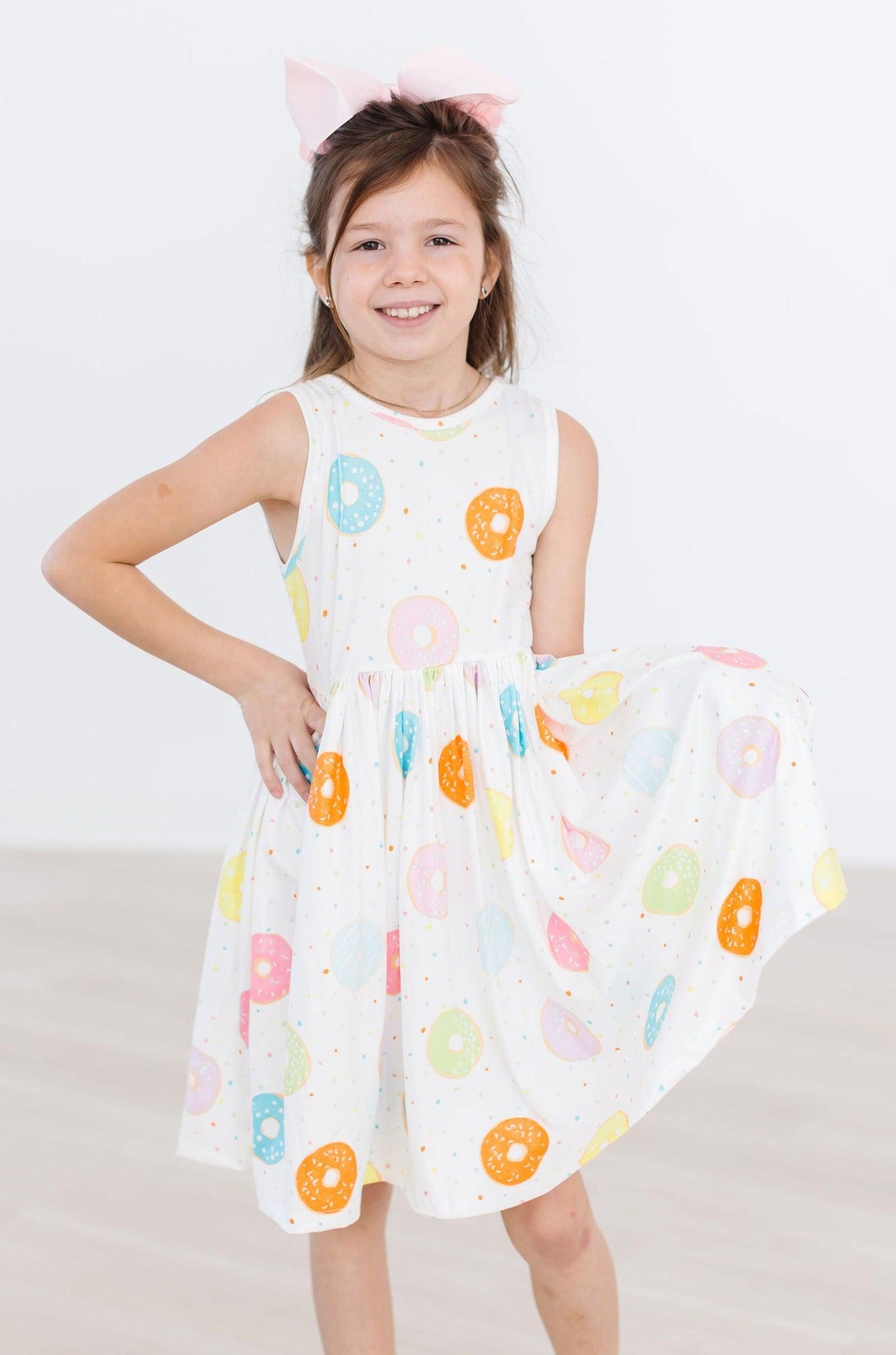 Mila & Rose:  SALE Sprinkle Donut Tank Twirl Dress