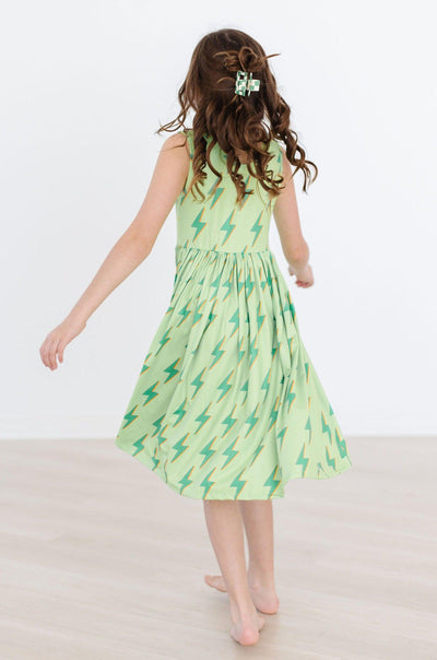 Mila & Rose:  Neon Lightning Tank Twirl Dress