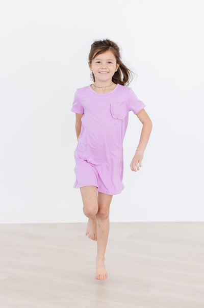 Mila & Rose:  Bright Lilac T-Shirt Dress