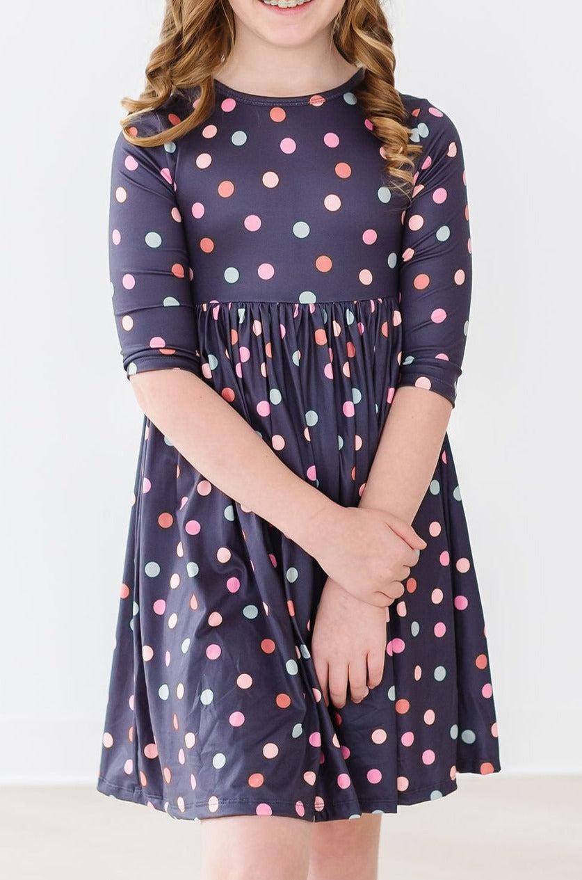 Mila & Rose:  City Girl 3/4 Sleeve Twirl Dress