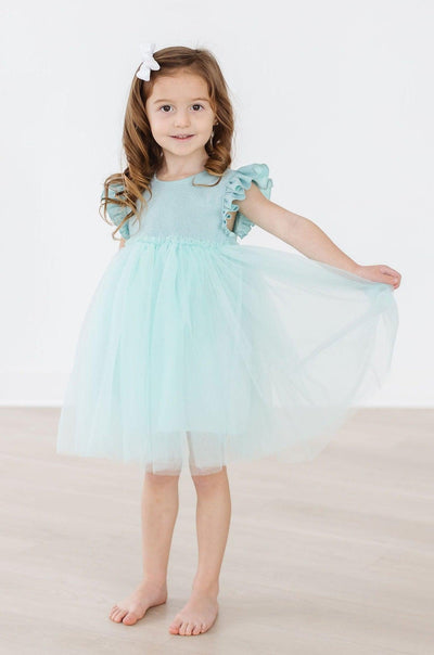 Mila & Rose:  Sage Shimmer Tutu Dress